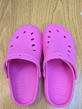 Womens  Pink Slip-On Clog Shoes